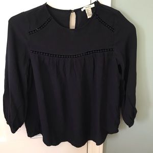 Navy blue forever 21 blouse